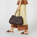Torba Santa Croce Big Dark Brown Dragon Diffusion