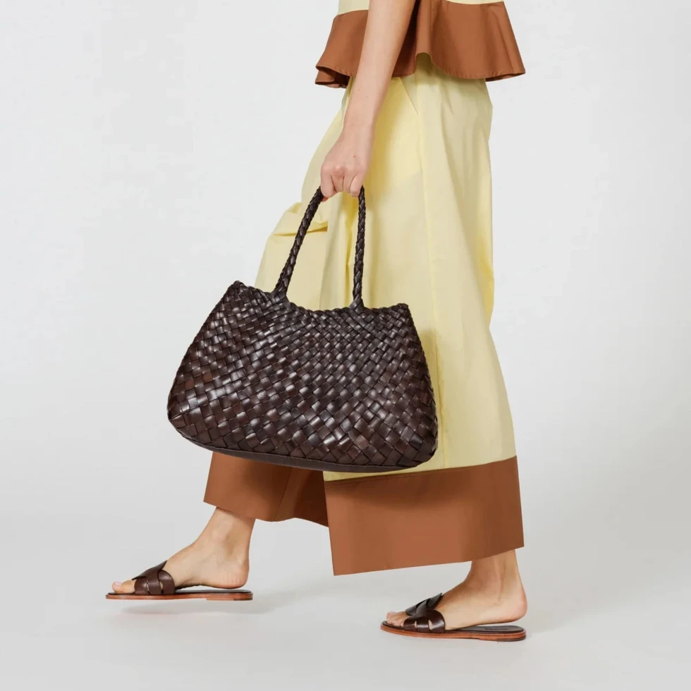Torba Santa Croce Big Dark Brown Dragon Diffusion