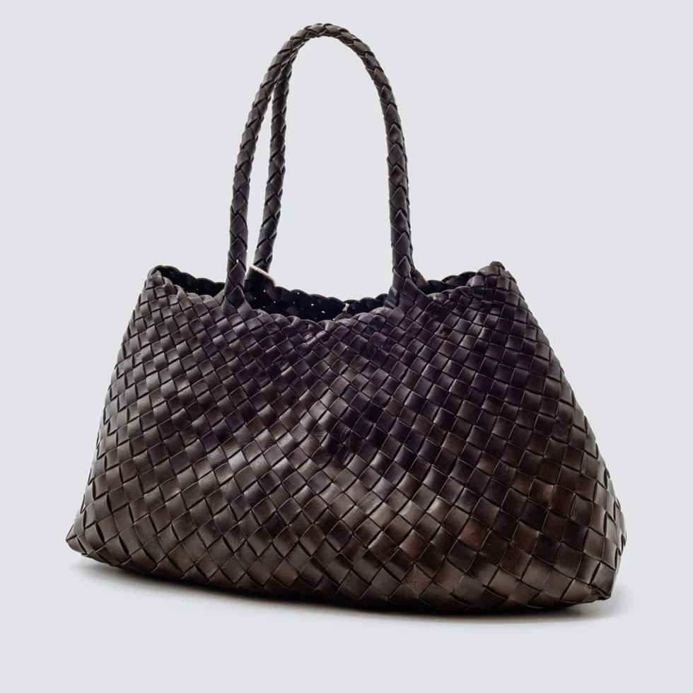 Torba Santa Croce Big Dark Brown Dragon Diffusion