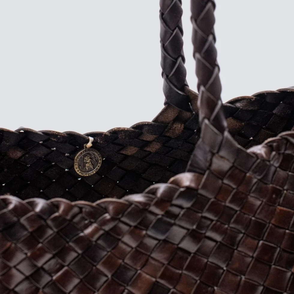 Torba Santa Croce Big Dark Brown Dragon Diffusion