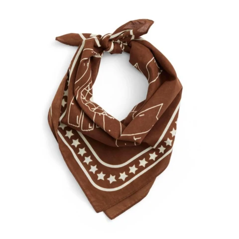 Chusta Dogs Scarf Brown HAY