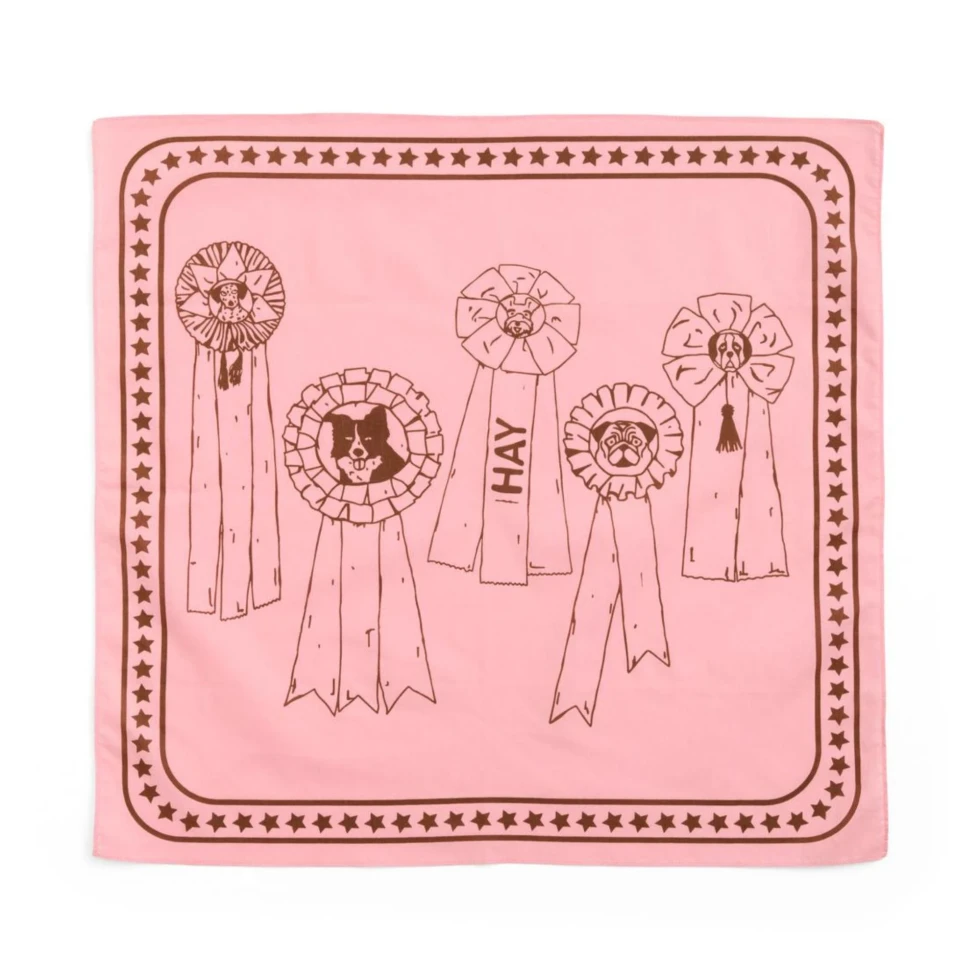Chusta Dogs Scarf Pink HAY
