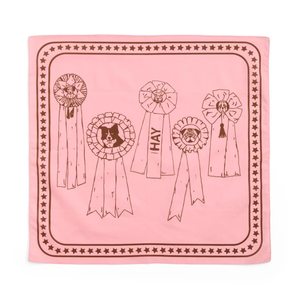 Chusta Dogs Scarf Pink HAY