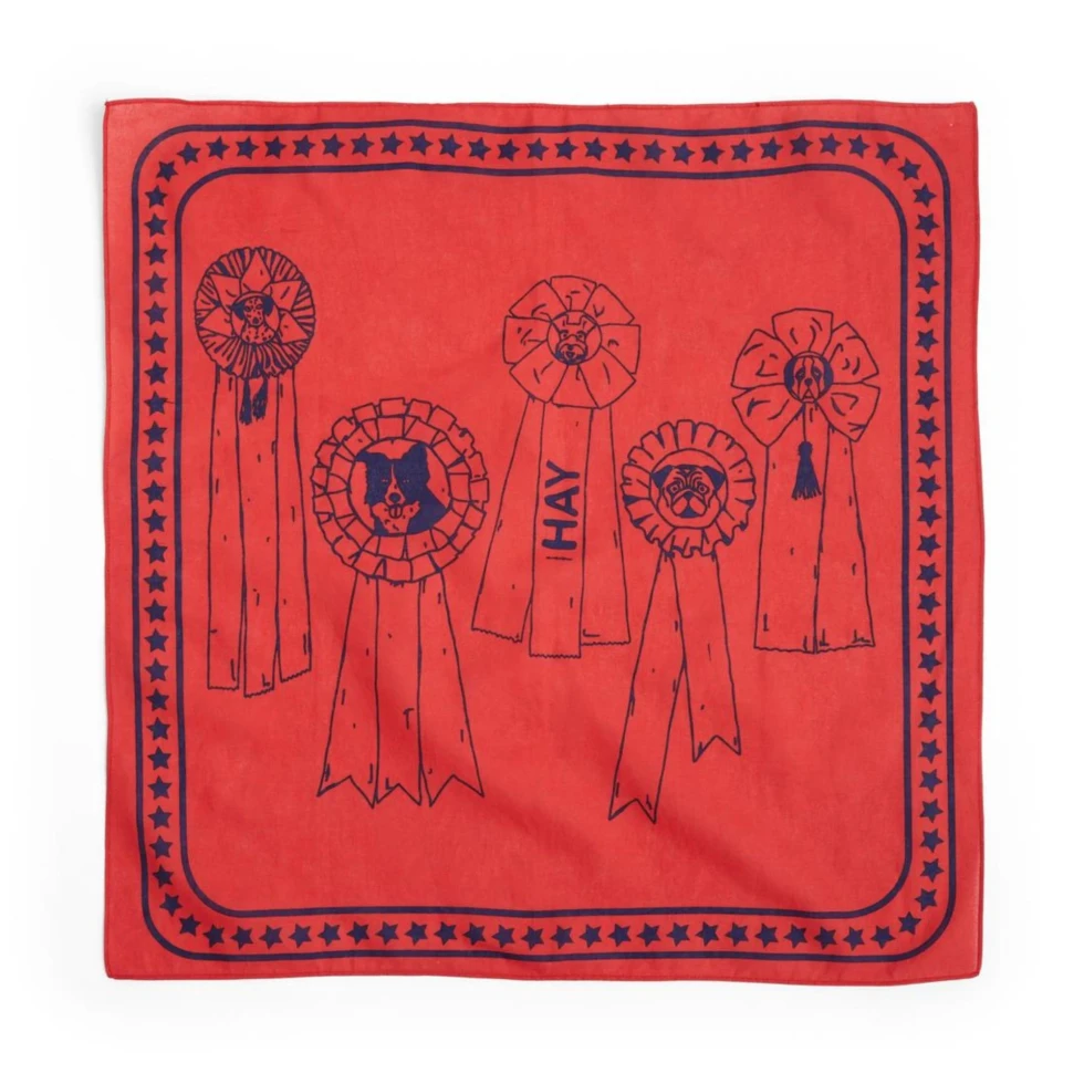 Chusta  Dogs Scarf Red HAY