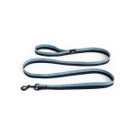 Smycz Dogs Leash Flat M/L Blue, black HAY