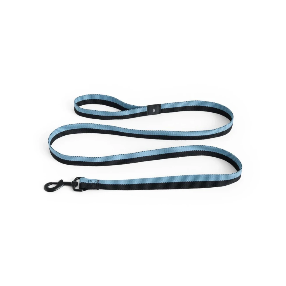 Smycz Dogs Leash Flat M/L Blue, black HAY