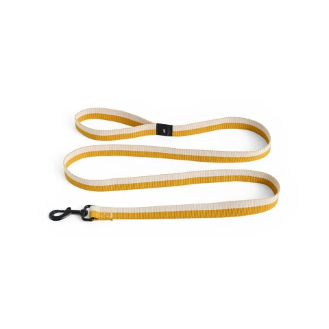 Smycz Dogs Leash Flat M/L Off white, ochre HAY