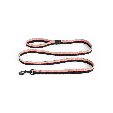 Smycz Dogs Leash Flat M/L Pink, black HAY