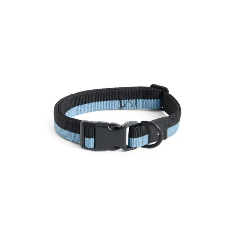 Obroża Dogs Collar Flat M/L Blue Black HAY