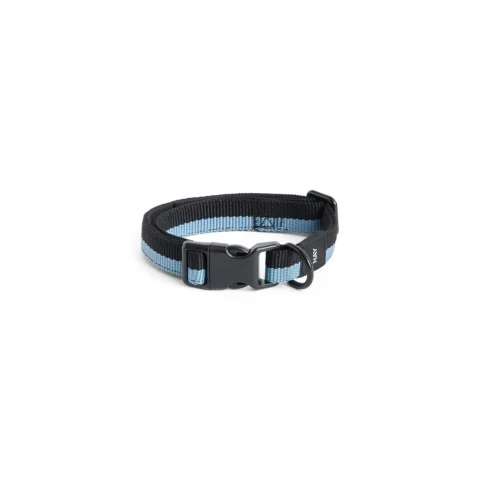Obroża Dogs Collar Flat S/M Blue Black HAY