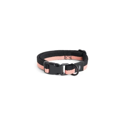 Obroża Dogs Collar Flat S/M Pink Black HAY