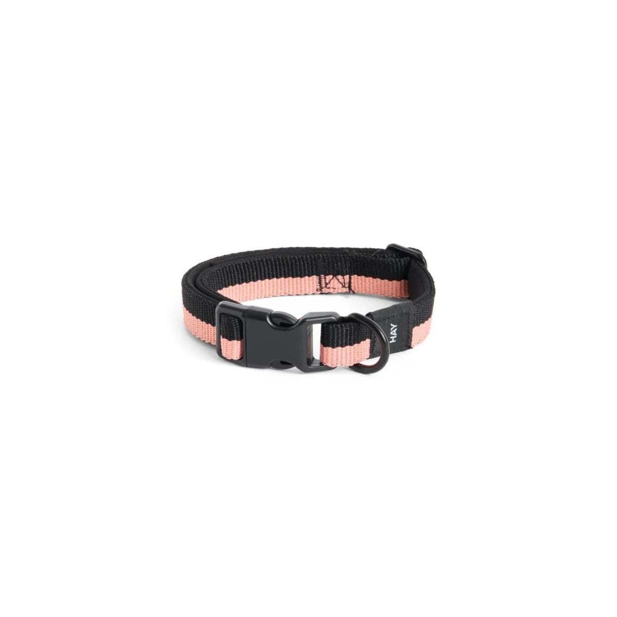 Obroża Dogs Collar Flat S/M Pink Black HAY