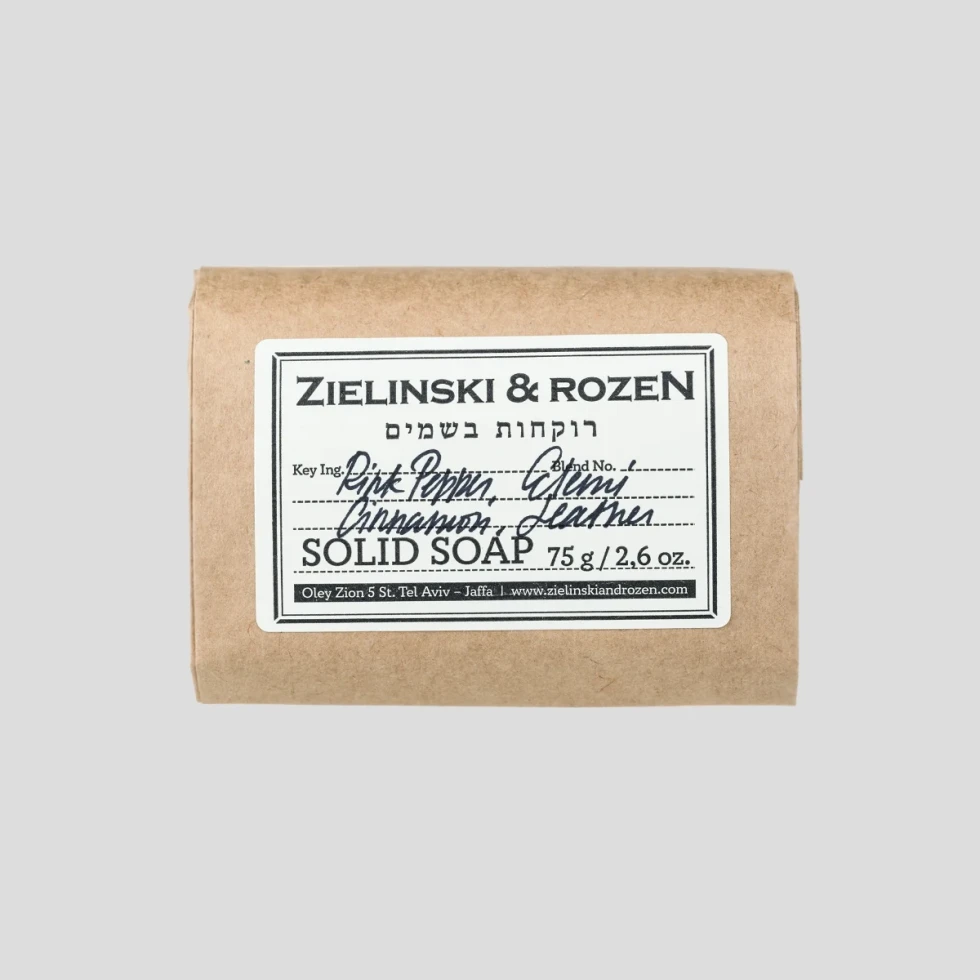 Mydło w kostce Pink Pepper, Elemi, Cinnamon, Leather Zielinski & Rozen