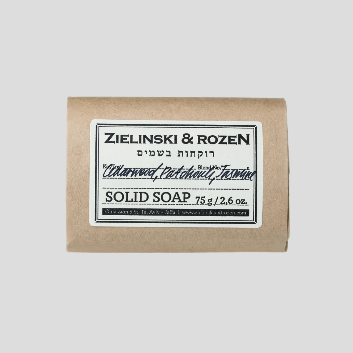 Mydło w kostce 75g Cedarwood, Patchouli, Jasmine Zielinski & Rozen
