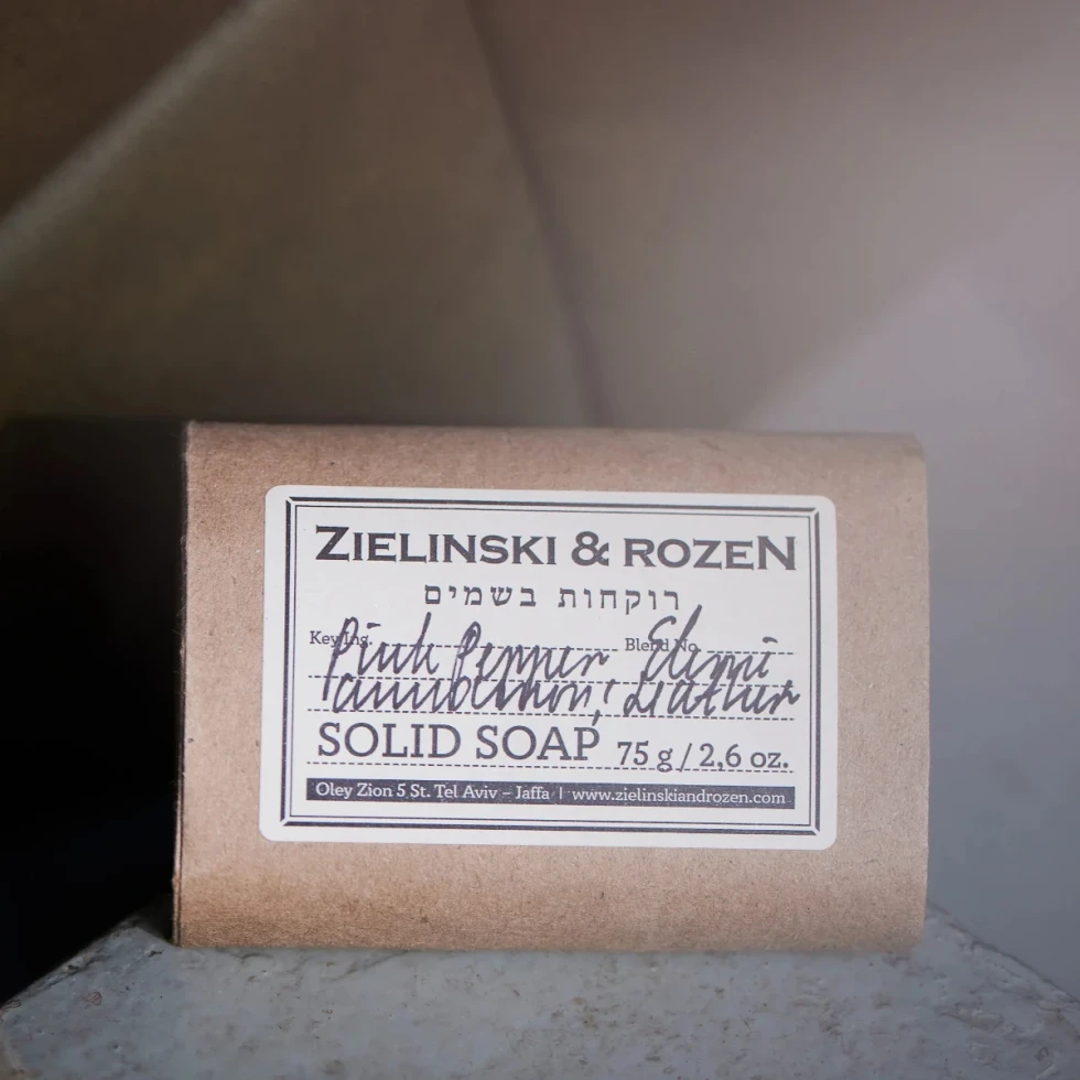 Mydło w kostce 75g Pink Pepper, Elemi, Cinnamon, Leather Zielinski & Rozen