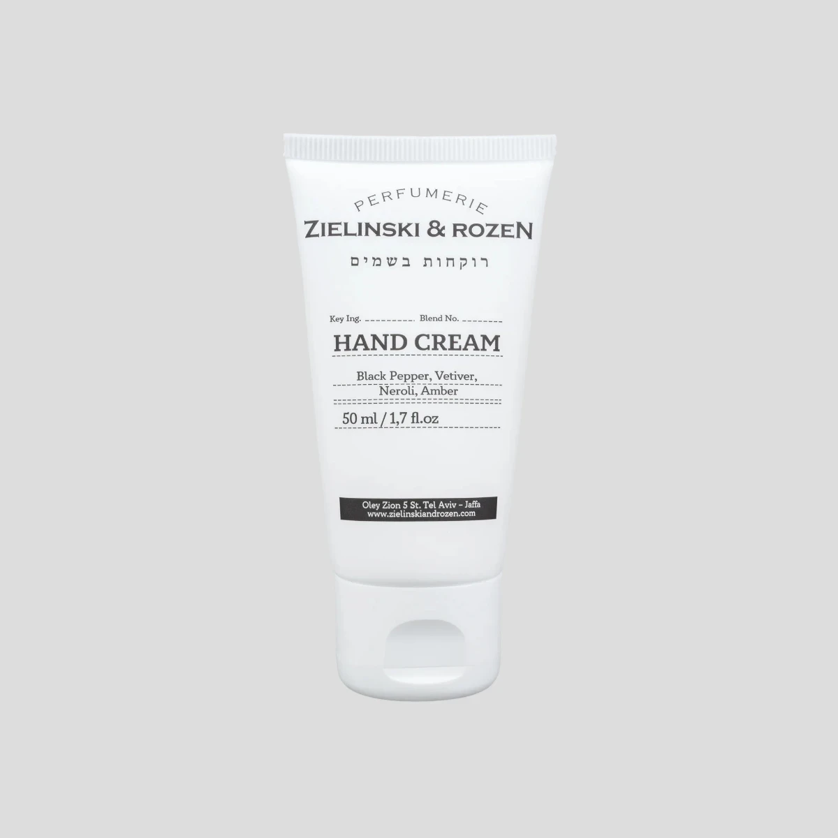 Krem do rąk 50ml Black Pepper, Vetiver, Neroli, Amber Zielinski & Rozen