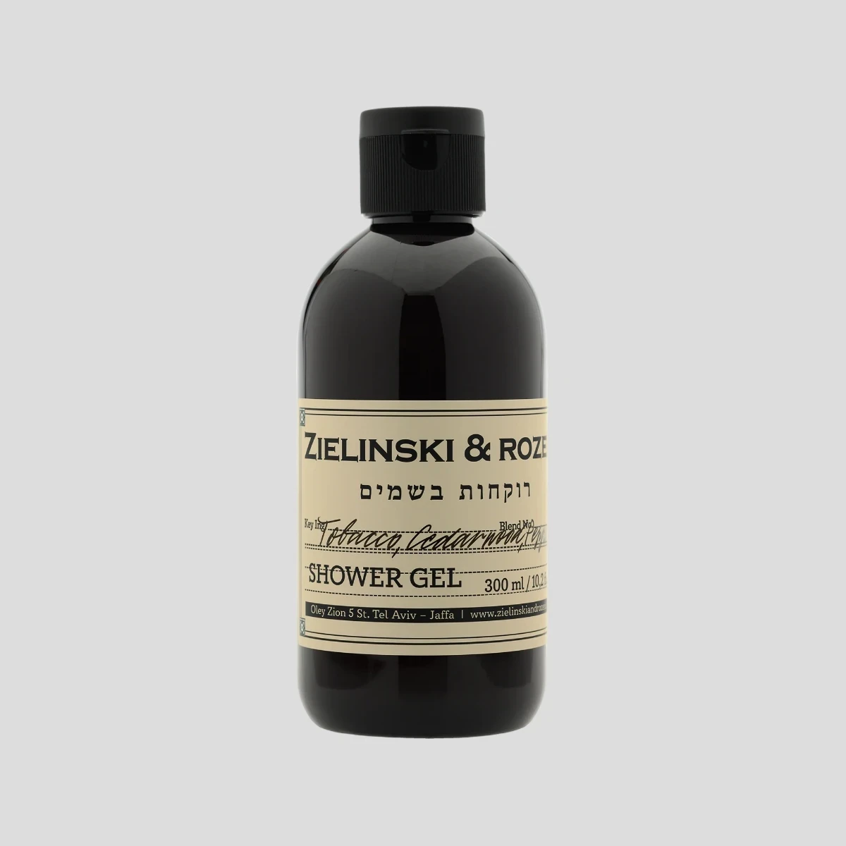 Żel pod prysznic 300ml Tobacco, Cedarwood, Pepper Zielinski & Rozen