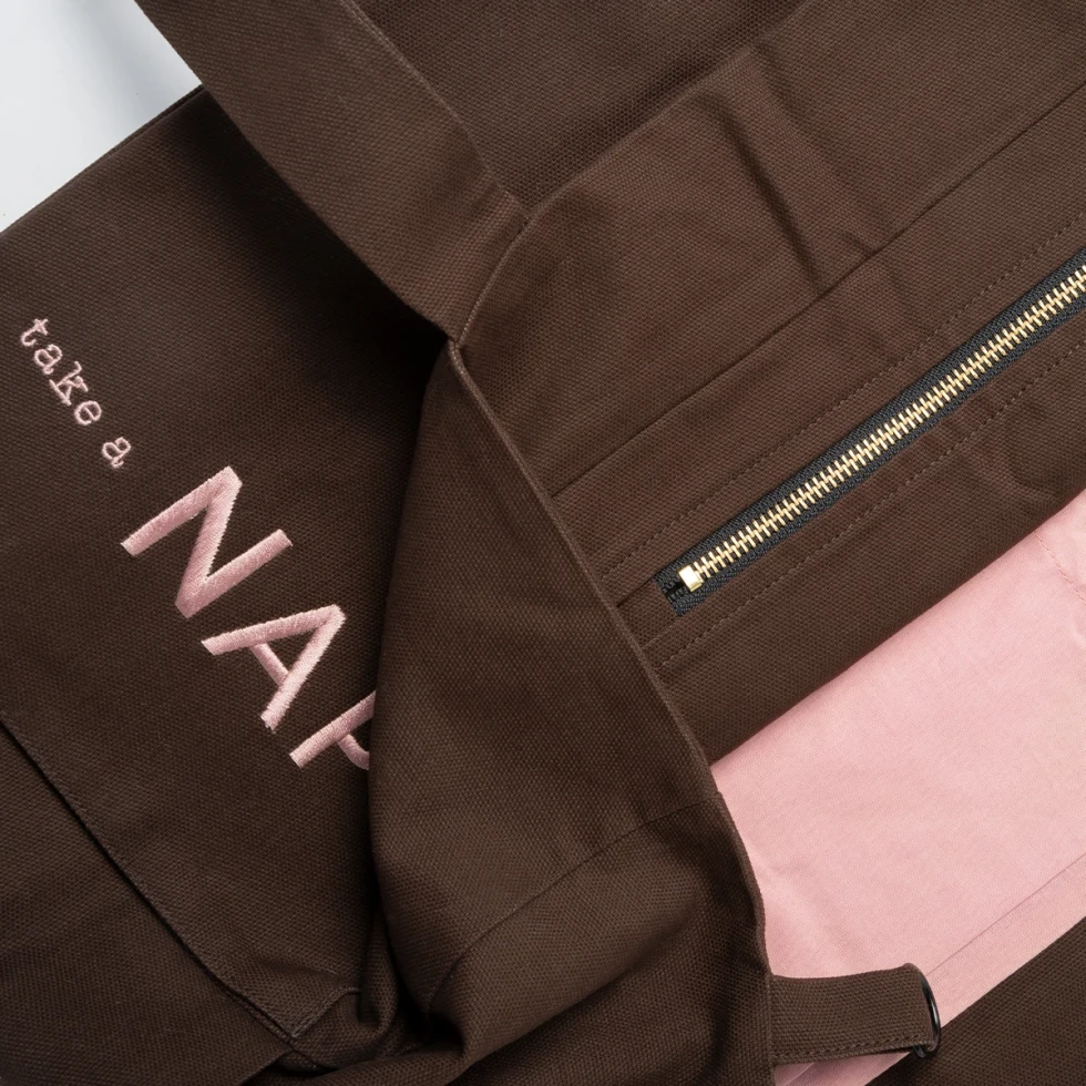 Torba weekendowa brown/pink take a NAP