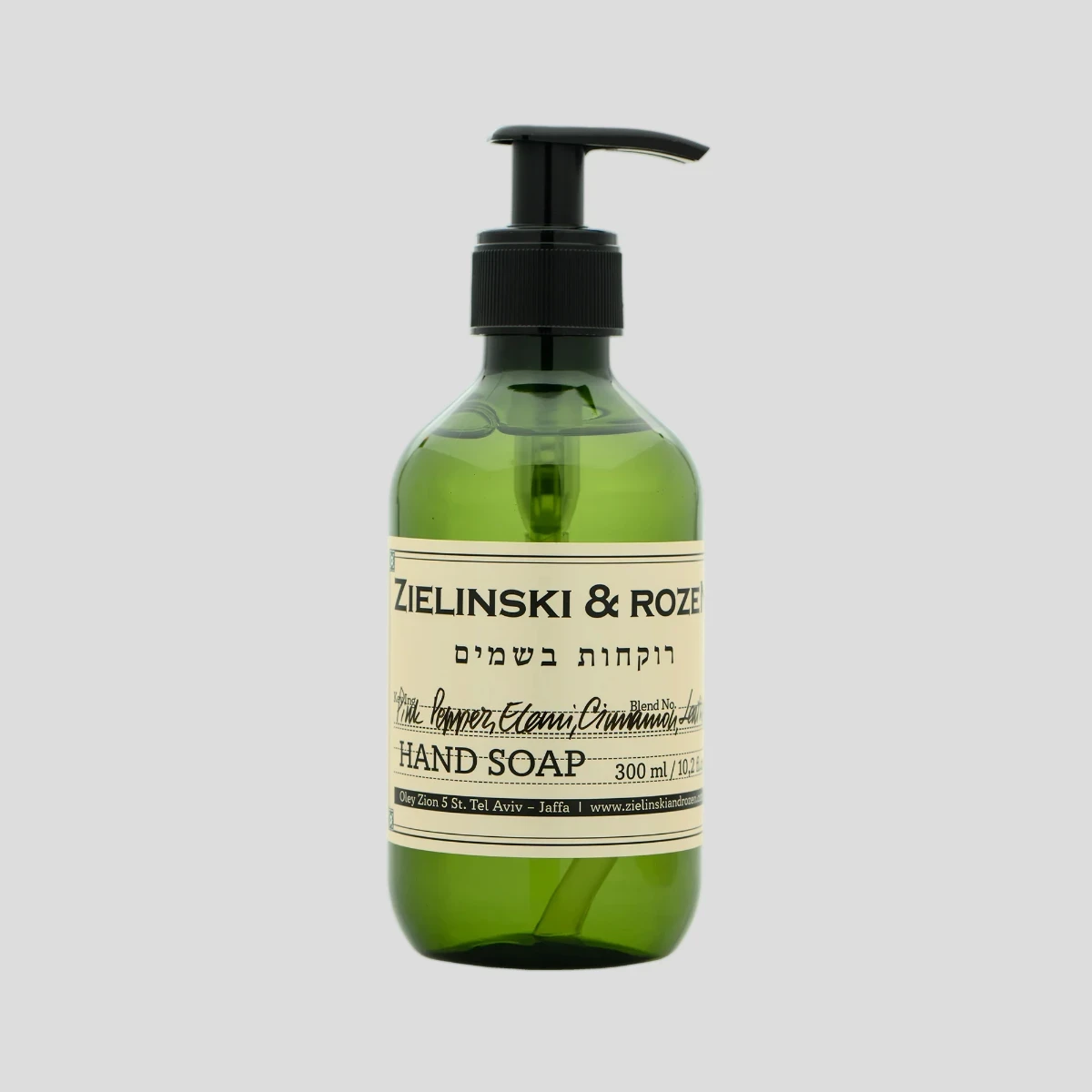 Płyn do mycia rąk 300ml Pink Pepper, Elemi, Cinnamon, Leather Zielinski & Rozen