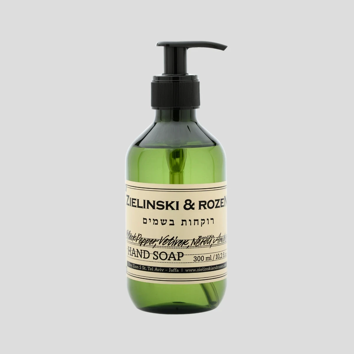 Płyn do mycia rąk 300ml Black Pepper, Vetiver, Neroli, Amber Zielinski & Rozen