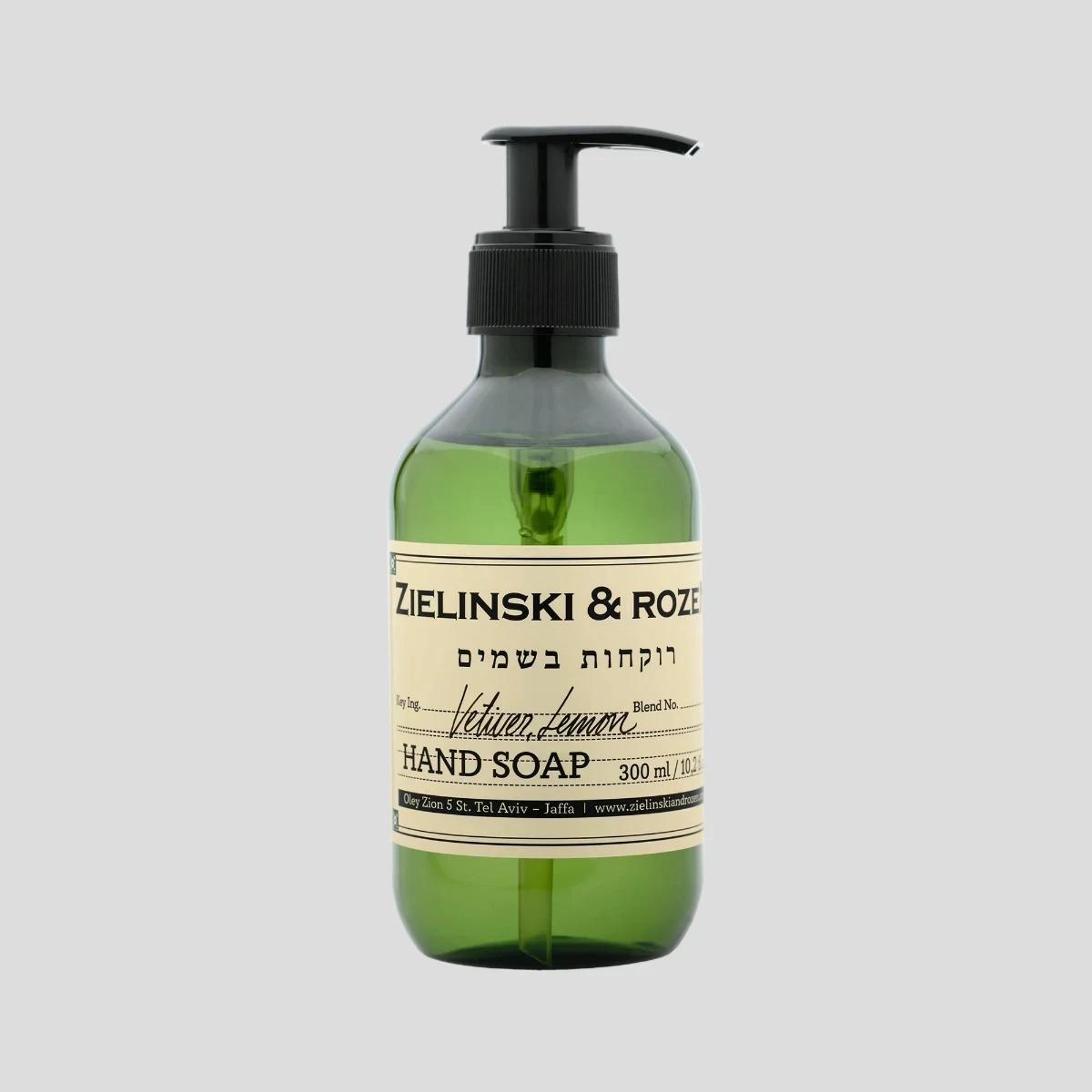 Płyn do mycia rąk 300ml Vetiver, Lemon Zielinski & Rozen
