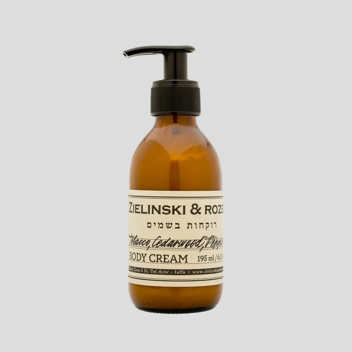 Balsam do ciała 195ml Tobacco, Cedarwood, Pepper Zielinski & Rozen