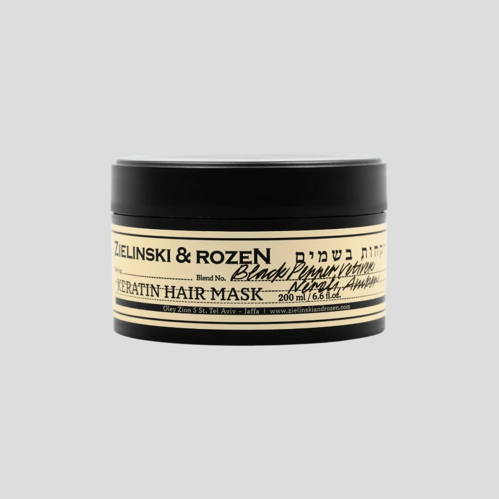 Keratynowa maska do włosów 200ml Black Pepper, Vetiver, Neroli, Amber Zielinski & Rozen