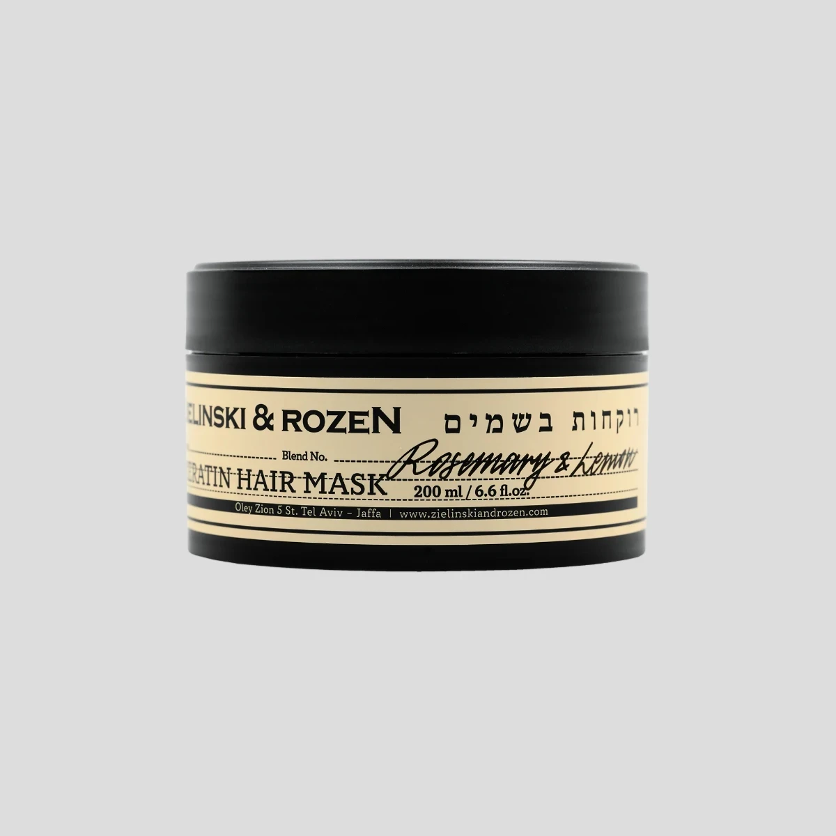 Keratynowa maska do włosów 200ml Rosemary & Lemon Zielinski & Rozen