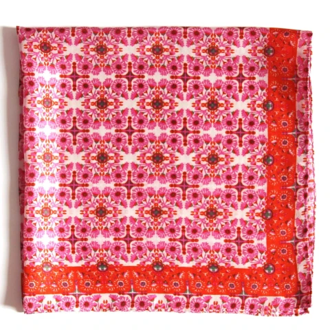 Apaszka jedwabna Mini Agadir Fuchsia Les Belles Vagabondes