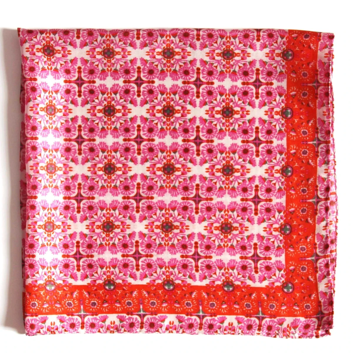 Apaszka jedwabna Mini Agadir Fuchsia Les Belles Vagabondes