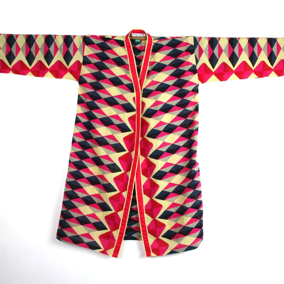 Kimono Trapeze Fuchsia Les Belles Vagabondes