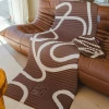 Mata do ćwiczeń Bari Choco Print Terracotta Hercule Studio