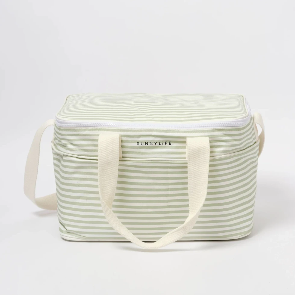 Torba termiczna duża La Palma Sage Stripe SUNNY LIFE