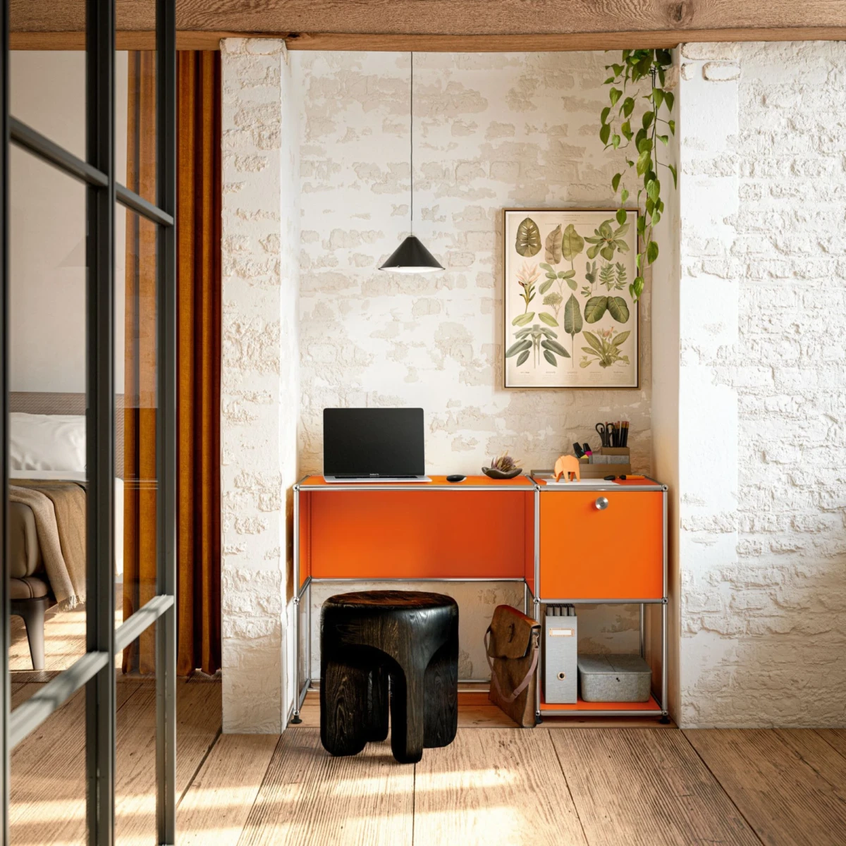 Biurko Haller Pure Orange USM