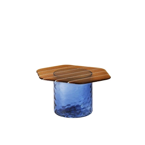 Stolik kawowy Striche Low Arancione/Blu Miniforms