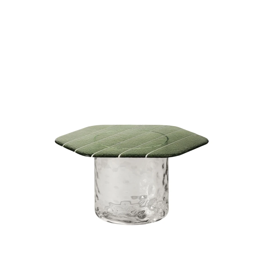 Stolik kawowy Striche Low Menta/Cristallo Miniforms