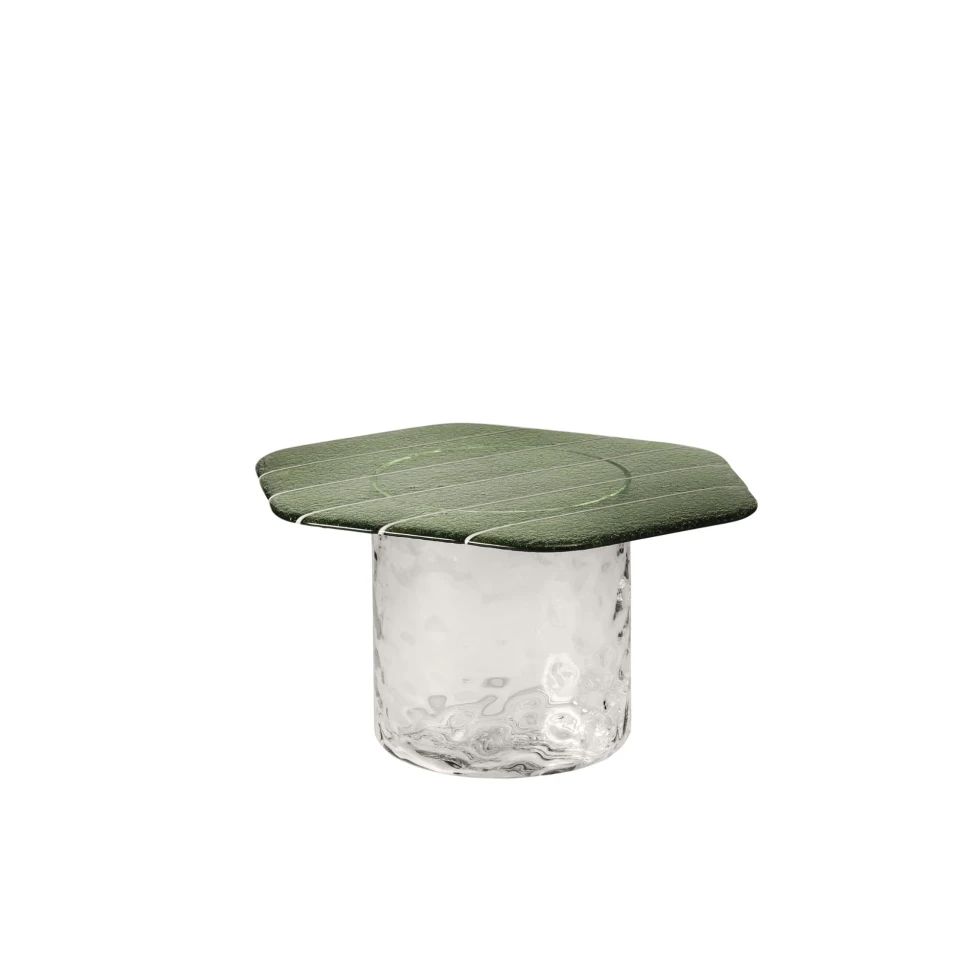 Stolik kawowy Striche Low Menta/Cristallo Miniforms
