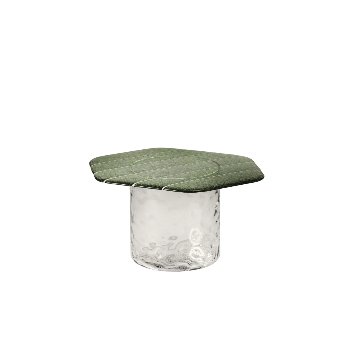 Stolik kawowy Striche Low Menta/Cristallo Miniforms