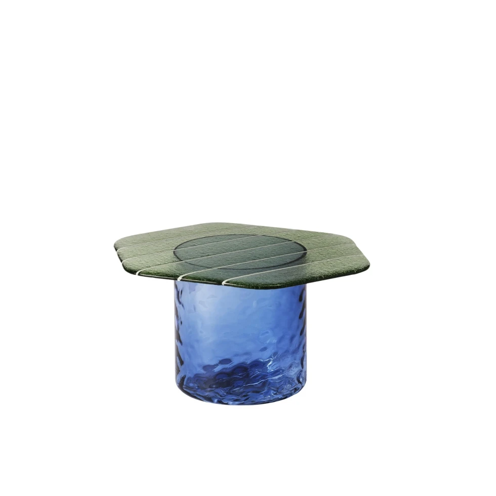Stolik kawowy Striche Low Menta/Blu Miniforms
