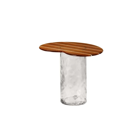 Stolik kawowy Striche High Arancione/Cristallo Miniforms