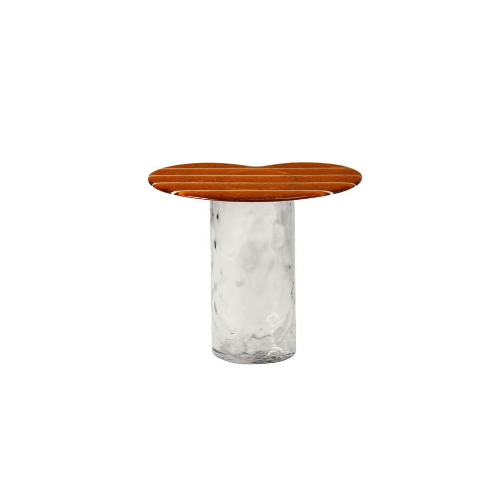 Stolik kawowy Striche High Arancione/Cristallo Miniforms