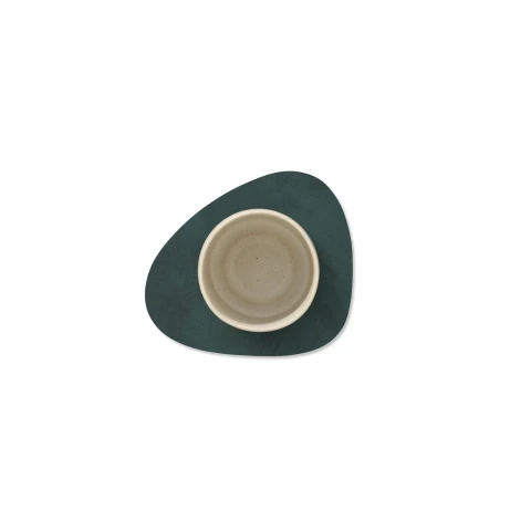 Podkładka pod szklankę Curve Nupo Dark Green 11x13cm LindDNA