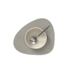 Podkładka stołowa Curve S Nupo Light Grey 24x28cm LindDNA
