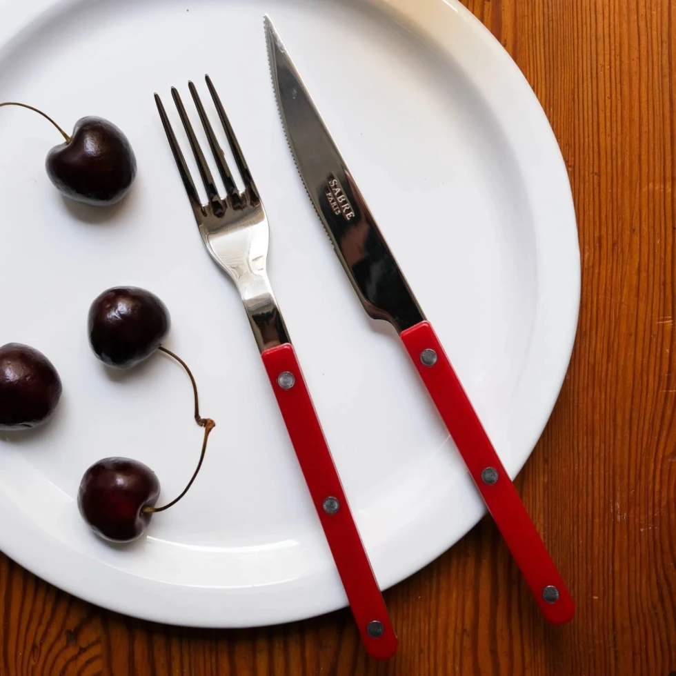 Zestaw 4 sztućców Bistrot Burgundy Sabre Paris