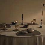 Podkładka stołowa Curve S Nupo Caviar 24x28cm LindDNA