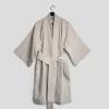 Kimono lniane oatmeal stonewash take a NAP