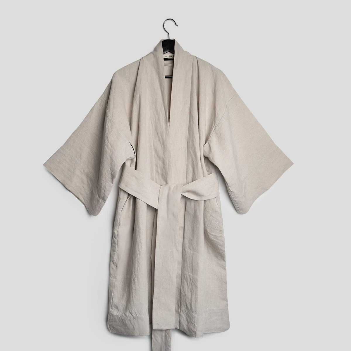 Kimono lniane oatmeal stonewash take a NAP