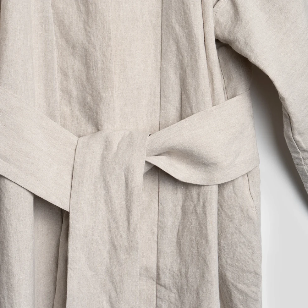 Kimono lniane oatmeal stonewash take a NAP