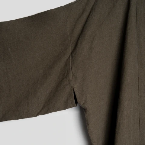 Kimono lniane olive stonewash take a NAP