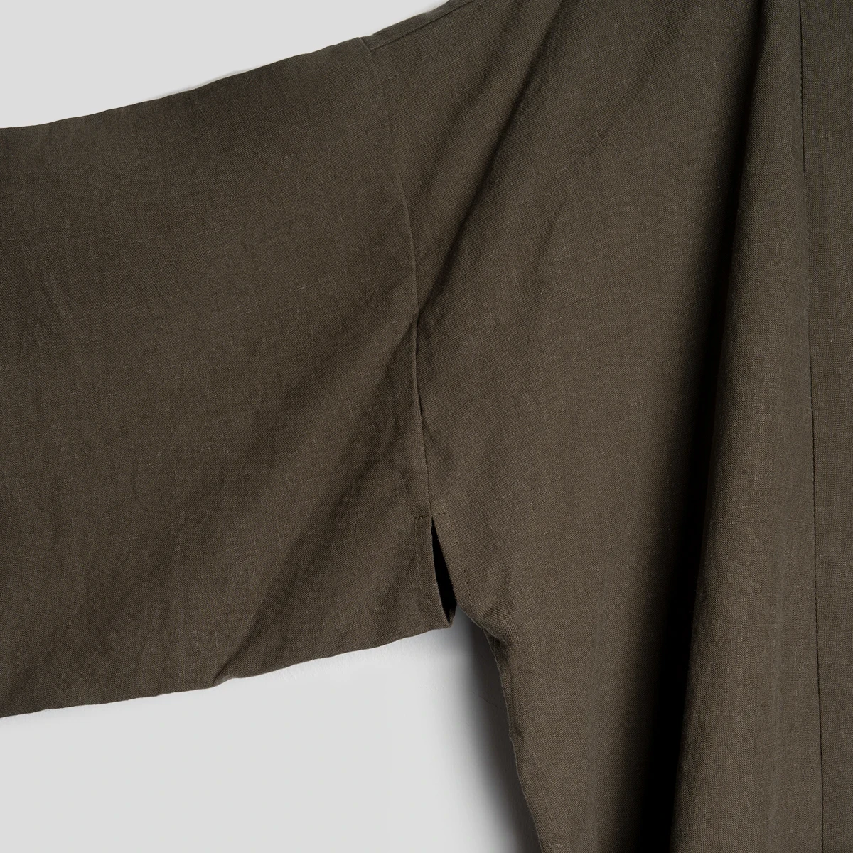 Kimono lniane olive stonewash take a NAP
